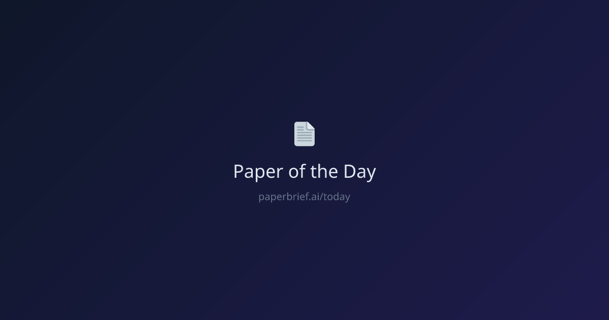 Paper of the Day — PaperBrief